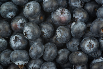 Surface coated with the blueberries