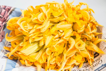Zucchini flowers