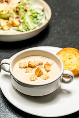 mushroom soup bowl