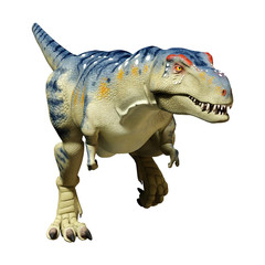 3D Rendering Dinosaur Tyrannosaurus on White