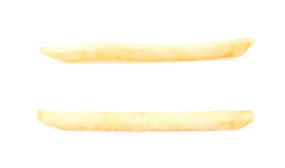 Single french fry isolated