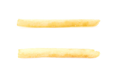 Single french fry isolated