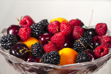 berries on the plate