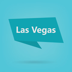 Las Vegas word on sticker- vector illustration