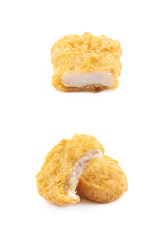 Chicken nugget composition isolated