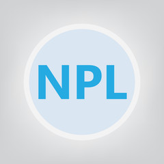 NPL (Non-performing loan) concept- vector illustration