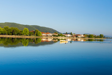 Fototapeta na wymiar Ioannina city summer season in the morning Greece