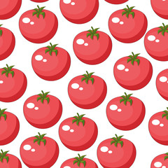 Pattern from a tomato. Seamless pattern. Vector illustration.