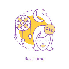 Bedtime concept icon