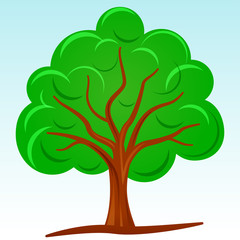 Vector illustration of abstract tree