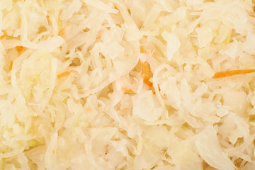 Surface coated with sauerkraut