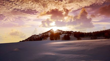 Cerler Ampriu mountain in Pyrenees Huesca Spain