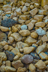 Sea stones background.