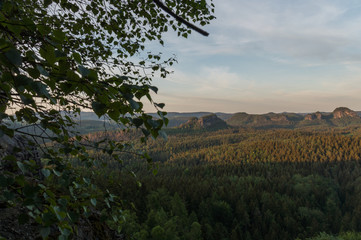 Ausblick Sächsische Schweiz