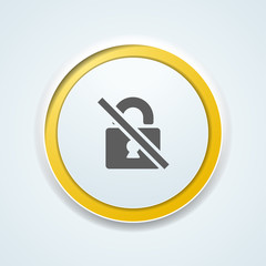 Unlock Safety Sign illustration