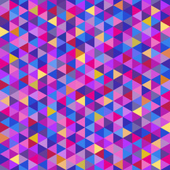 Triangle pattern. Colorful wallpaper of the surface. Seamless bright tile background. Print for polygraphy, posters, t-shirts and textiles. Unique texture. Doodle for design