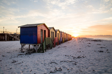 Muizenberg Huts Sunrise