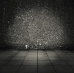 grunge metallic interior