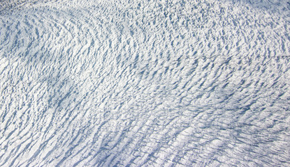 Close Up of Glacial Ice Fields