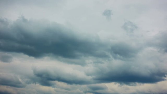 Sky with heavy rain clouds  - 4K timelapse