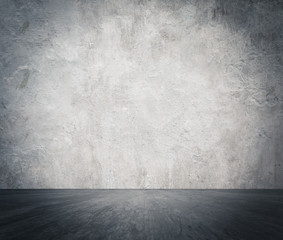 room with concrete wall