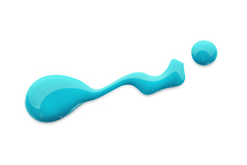 Nail polish blots on white background