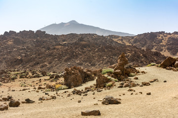 Teide National Park occupies the highest area of the island of Tenerife (in the Canary Islands) and Spain.
