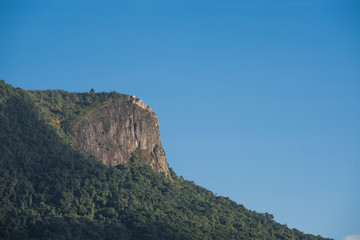 Bairro Pedra Branca in Palhoça state of Santa Catarina Brazil, image of the rock that gives the name to the neighborhood