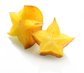Fototapeta premium Slices Yellow Carambola fruit 