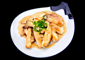 Eringi mashroom fired with Japanese miso