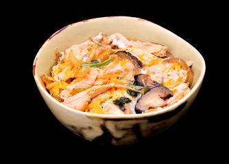 Oyakodon is Japanese style chicken rice
