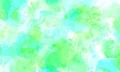 Fototapeta na wymiar Colorful watercolor splotches on a white background
