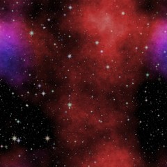 Texture universe night with stars and colorful clouds
