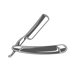 Vintage shaver isolated on white background