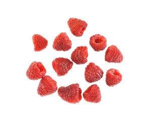Raspberry isolated on white background