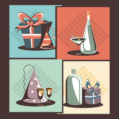 carnival set collection icons