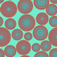 Seamless vector gradient rounds yellow pattern for fabric, ceramic, textile, wrapping, craft