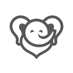 Elephant simple sign