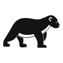 Fototapeta premium Polar bear kid icon. Simple illustration of polar bear kid vector icon for web design isolated on white background