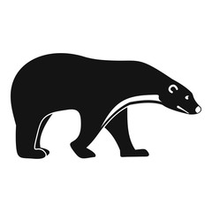 Polar bear icon. Simple illustration of polar bear vector icon for web design isolated on white background