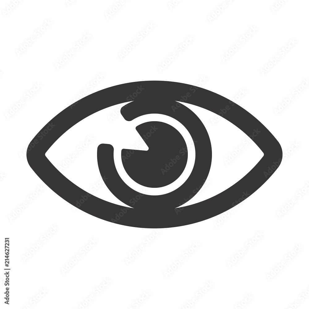 Wall mural Eye logo. Seeing Symbol. Investigation icon. Vector eps 08.