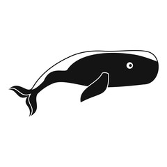 Big whale icon. Simple illustration of big whale vector icon for web design isolated on white background