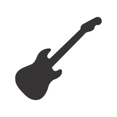 Guitar Logo. Music Symbol. Rock Icon. Vector eps 08.