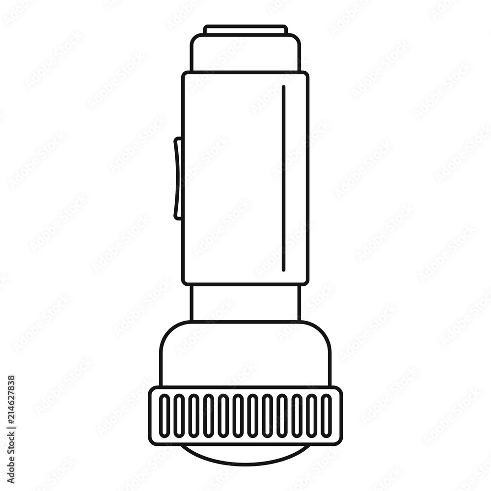 Poster flash light icon. outline illustration of flash light vector icon for web design isolated on white b