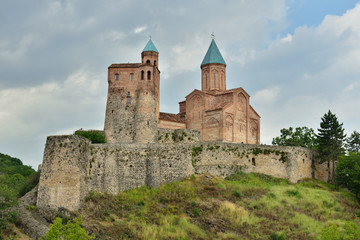 Fototapeta na wymiar Ikalto Monastery it was ones of the most important Academy in Georgia, located in Kakheti region, near the Telavi town. 