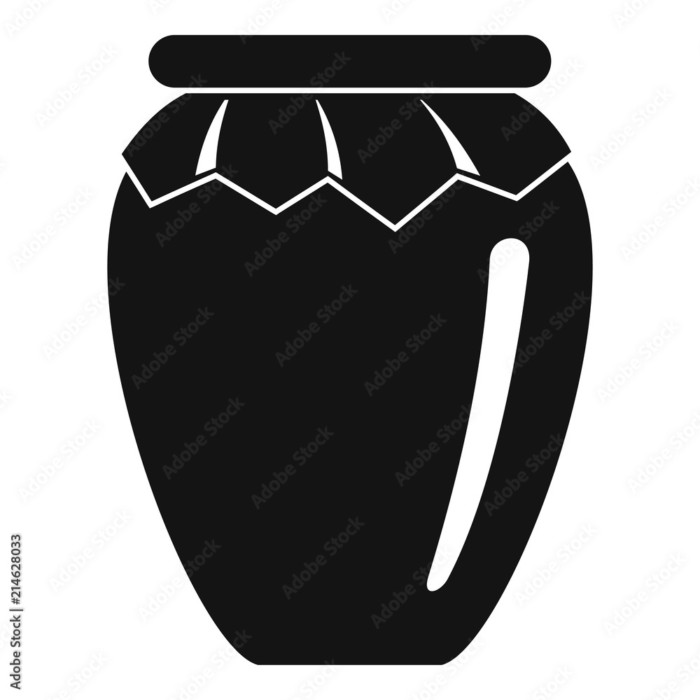 Poster honey jar icon. simple illustration of honey jar vector icon for web design isolated on white backgr