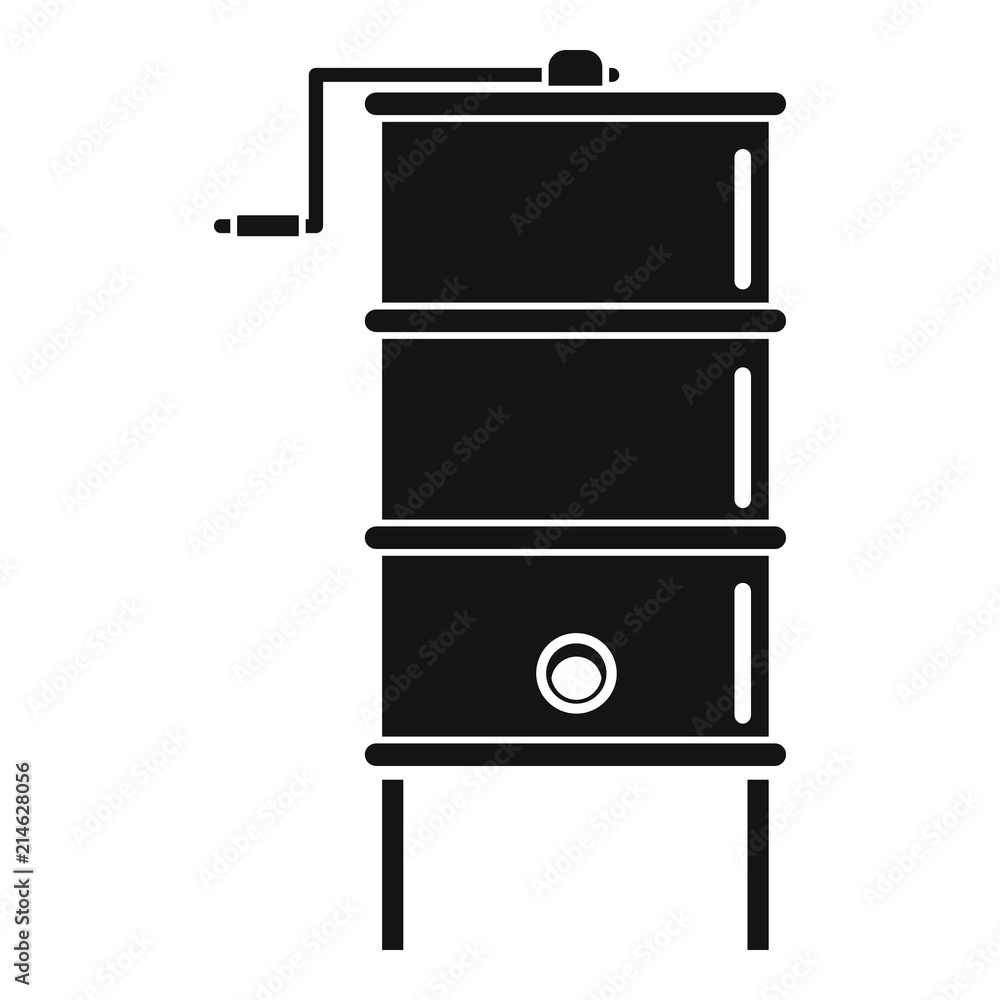Poster honey centrifuge icon. simple illustration of honey centrifuge vector icon for web design isolated o