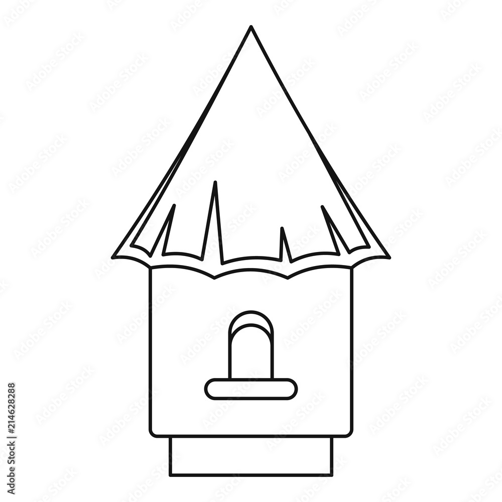 Poster bee hive icon. outline illustration of bee hive vector icon for web design isolated on white backgro
