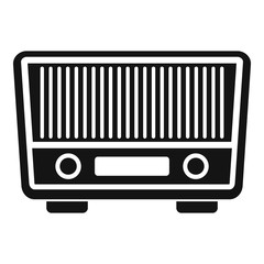 Fm radio icon. Simple illustration of fm radio vector icon for web design isolated on white background