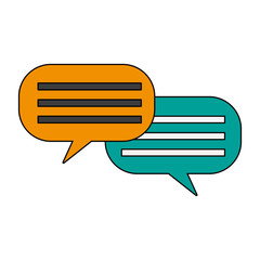 Chat bubbles symbol vector illustration graphic design